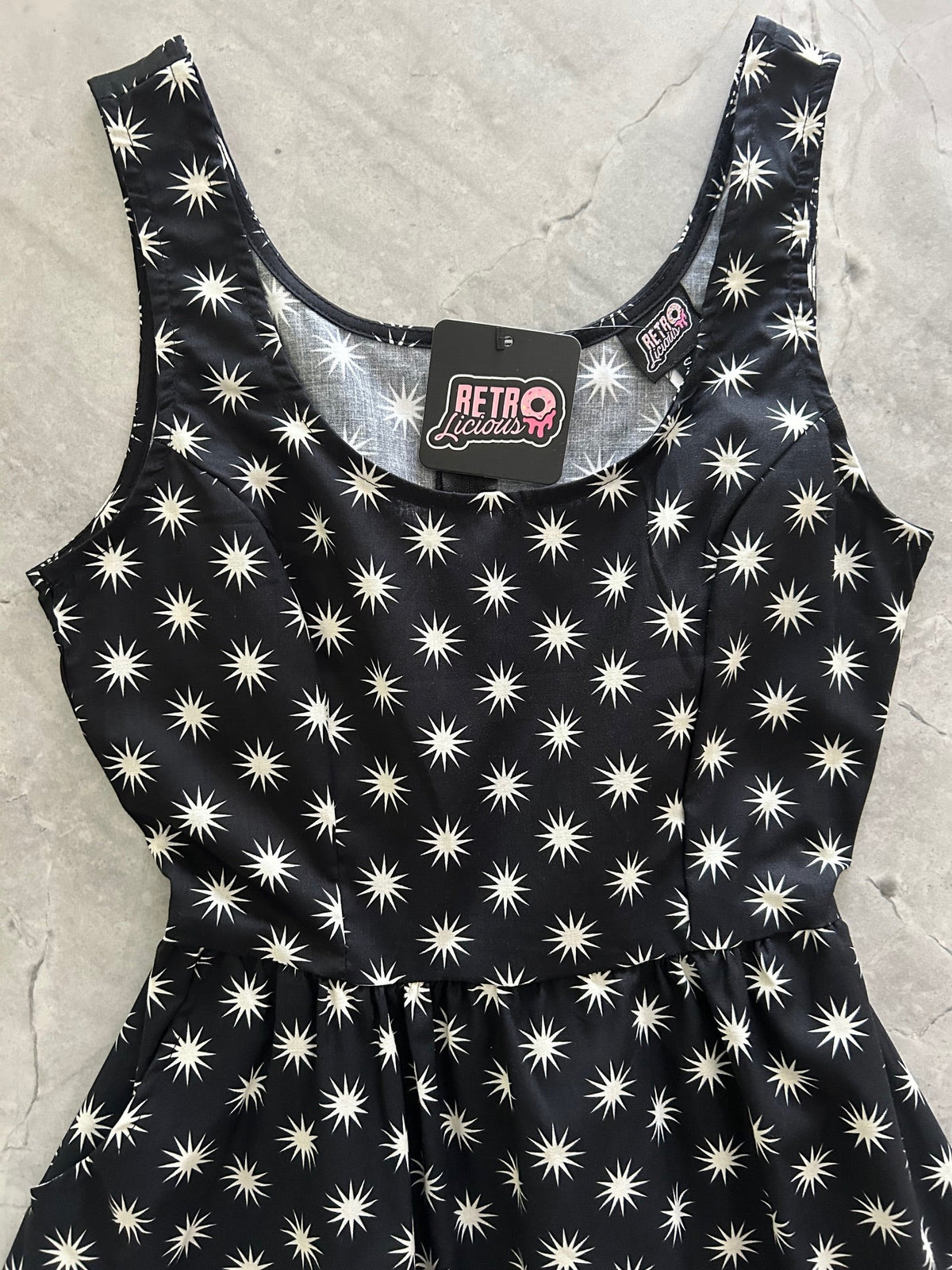 Starburst Shorter Length Fit & Flare Dress
