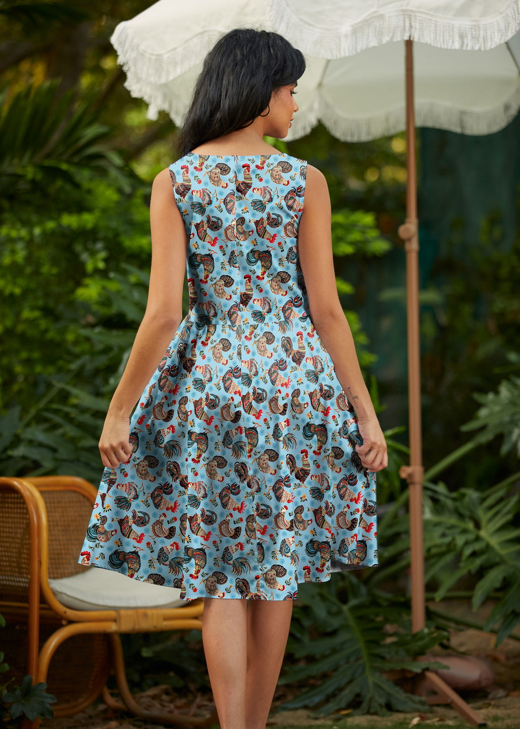 Chicken Vintage Dress - Medium only