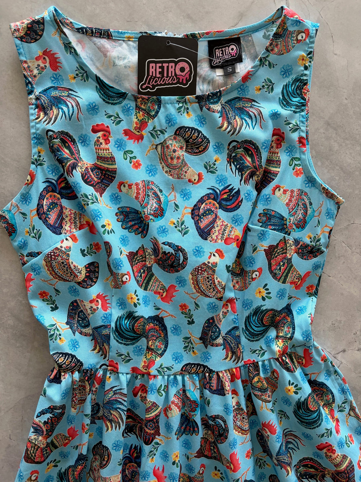 Chicken Vintage Dress - Medium only