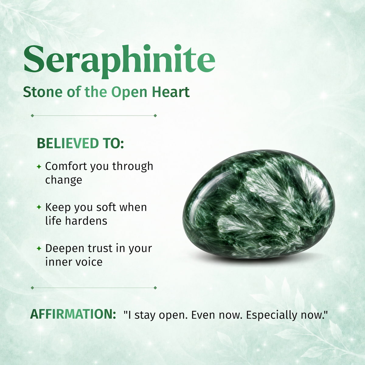 The Angel By My Side - Rare Seraphinite Pendant