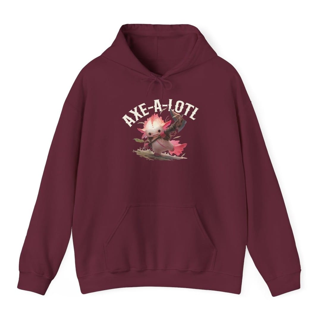 Axe-A-Lotl Funny Axolotl D&D Hoodie