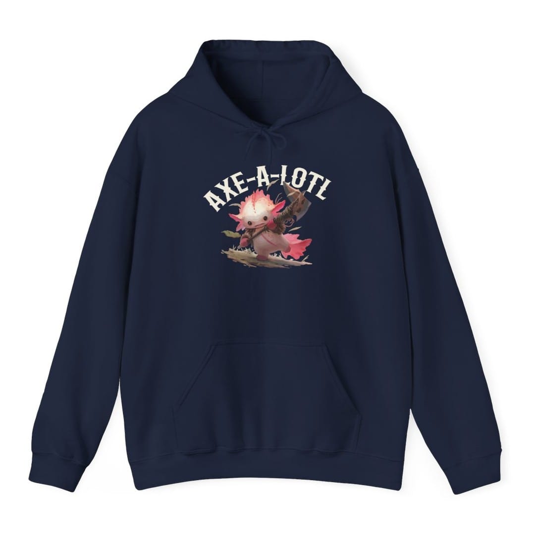 Axe-A-Lotl Funny Axolotl D&D Hoodie