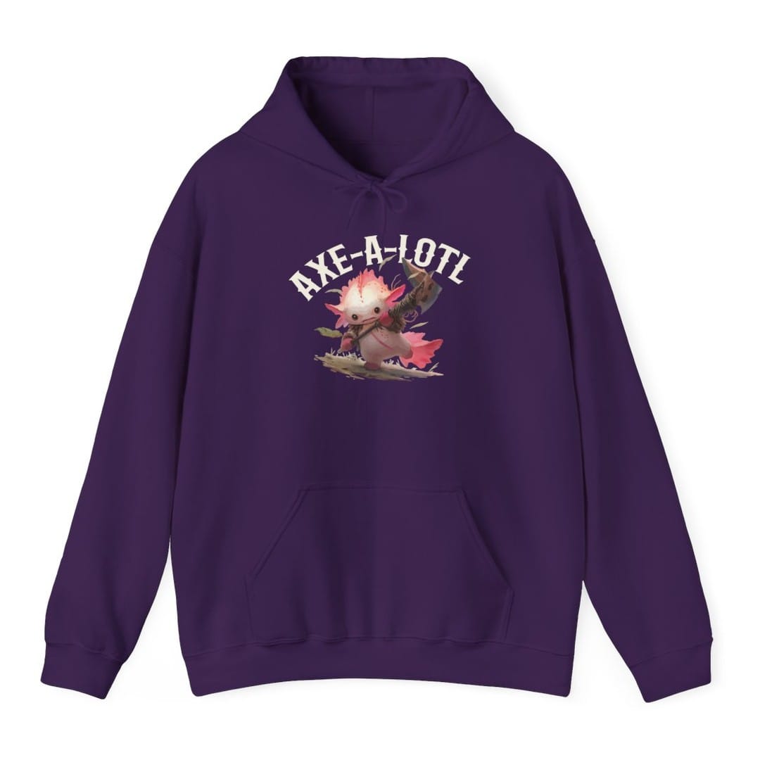 Axe-A-Lotl Funny Axolotl D&D Hoodie