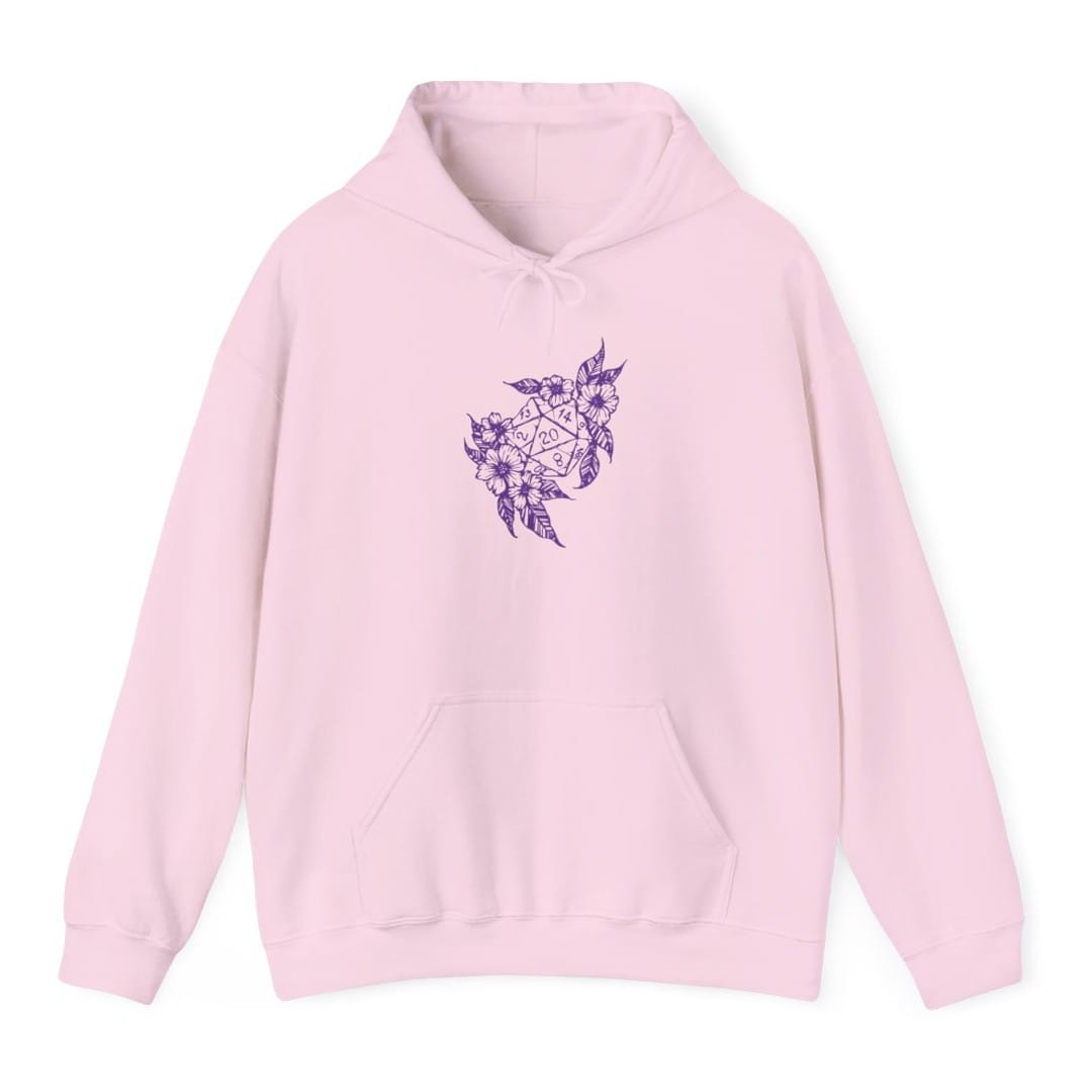 D&D D20 Dice Flower Hoodie