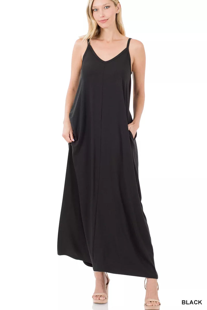 V-Neck Cami Maxi Dress