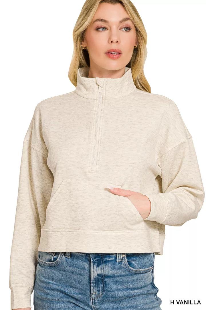 Scuba Half-Zip Pullover with Kangaroo Pockets
