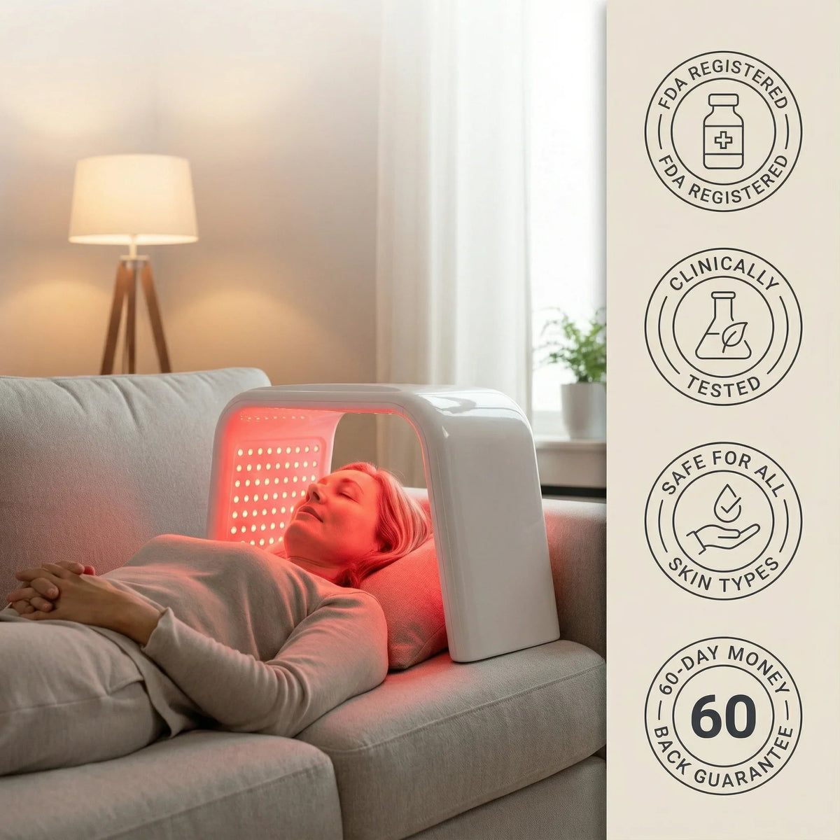 Nicebeam LED Light Therapy Time Machine for Face &amp; Full Body