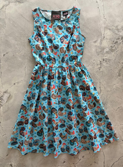 Chicken Vintage Dress - Medium only