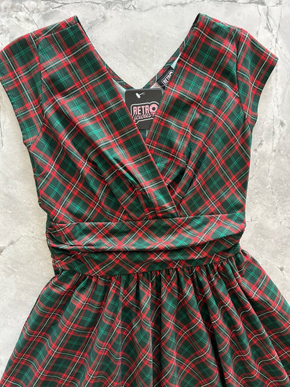 Plaid Greta Dress - 4X only, 1 left!
