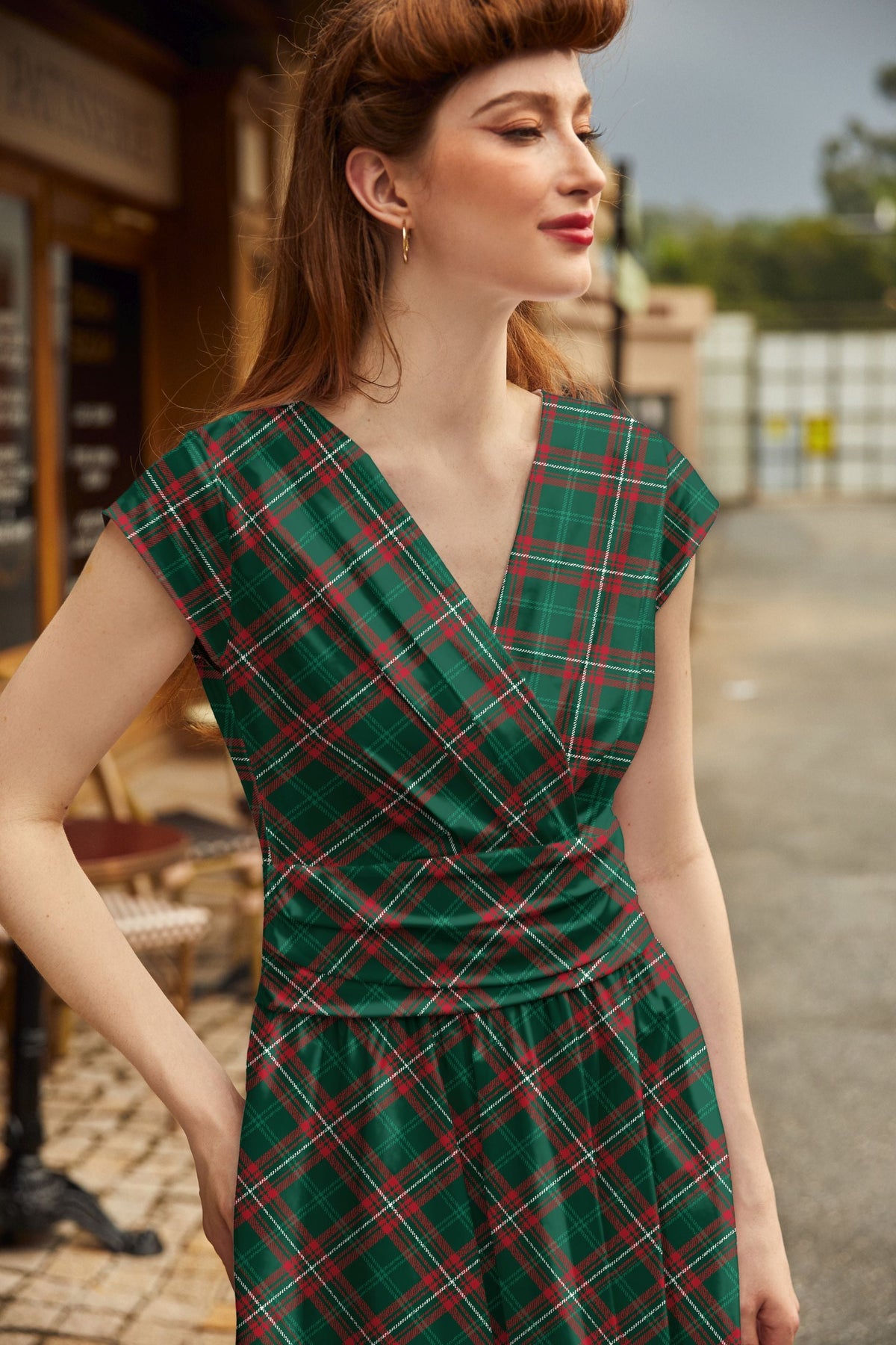 Plaid Greta Dress - 4X only, 1 left!