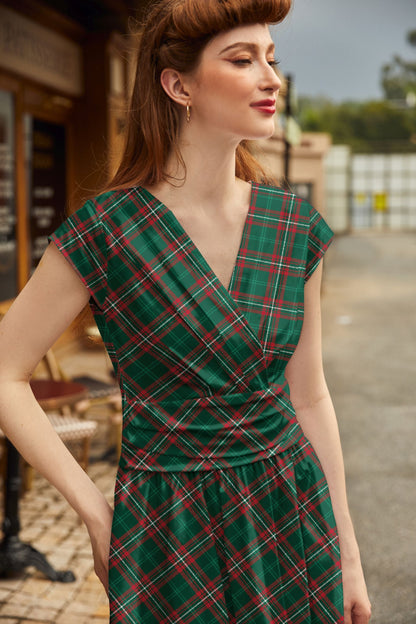 Plaid Greta Dress - 4X only, 1 left!