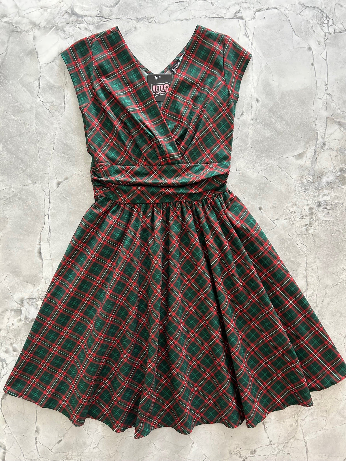 Plaid Greta Dress - 4X only, 1 left!