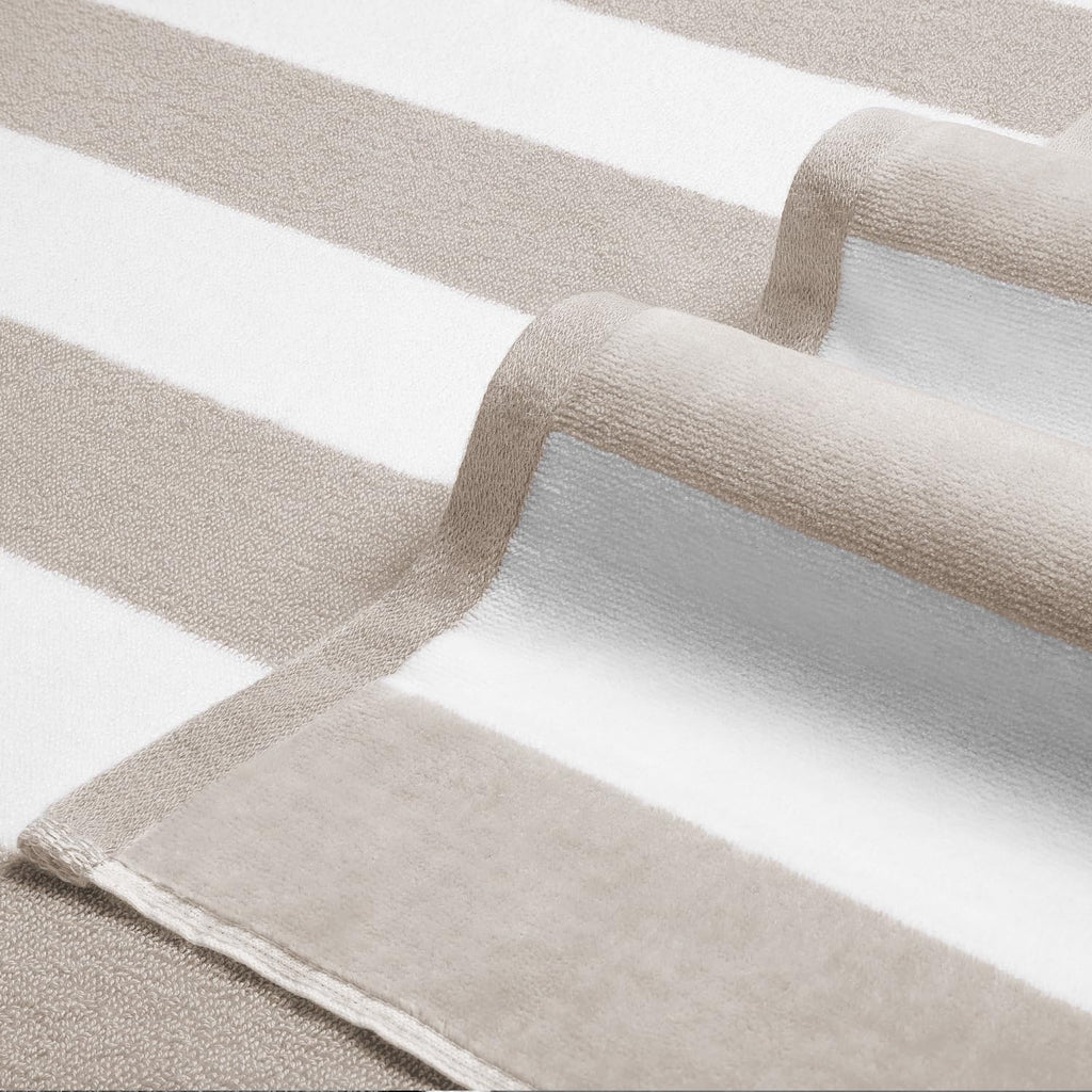 LULUHOME Oversized Beach Towel 36x70 Inch,100% Cotton,Striped Pool Towel