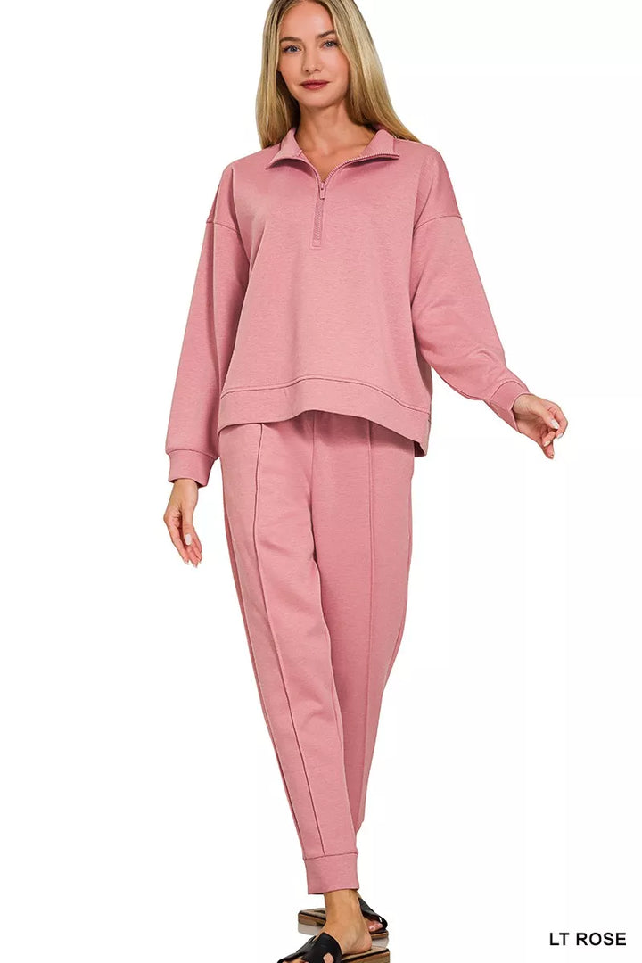 Scuba Half-Zip Pullover and Jogger Set