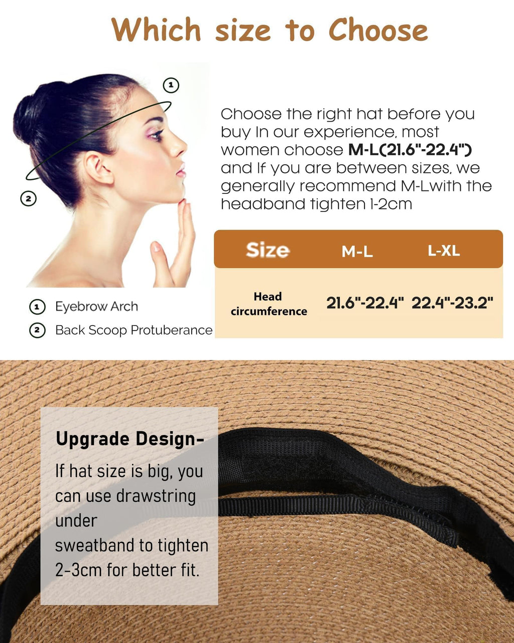 FURTALK Womens Sun Straw Hat Wide Brim Floppy Summer Beach Hats for Women