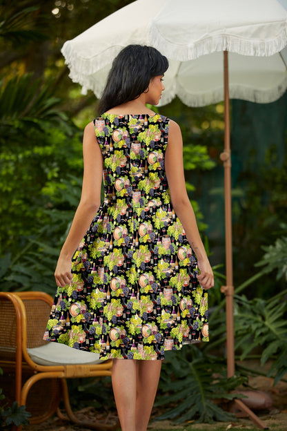 Wine Vintage Dress