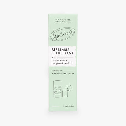 Refillable Deodorant with Macadamia + Bergamot