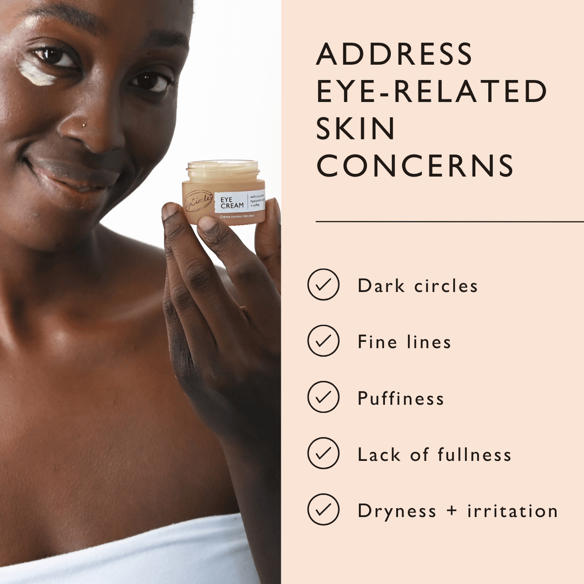 Eye Cream with Hyaluronic Acid &amp; Coffee