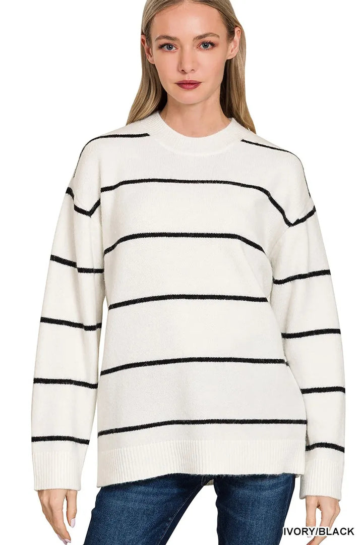 Crewneck Stripe Sweater