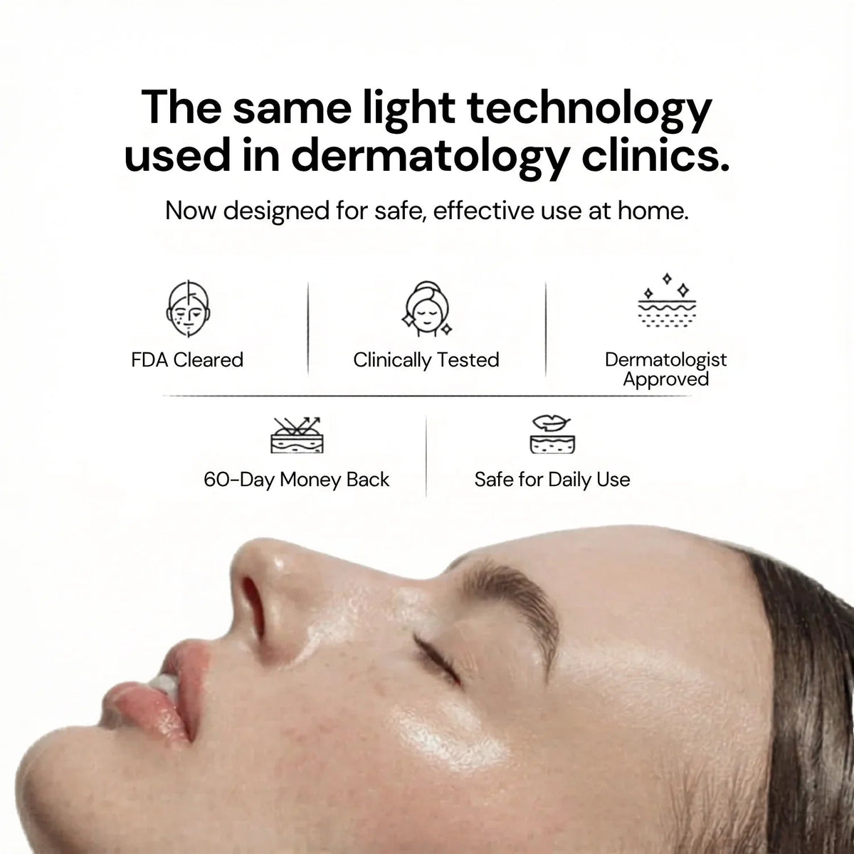 Nicebeam 9-in-1 Laser Light Therapy Lamp for Skin &amp; Hair Rejuvenation