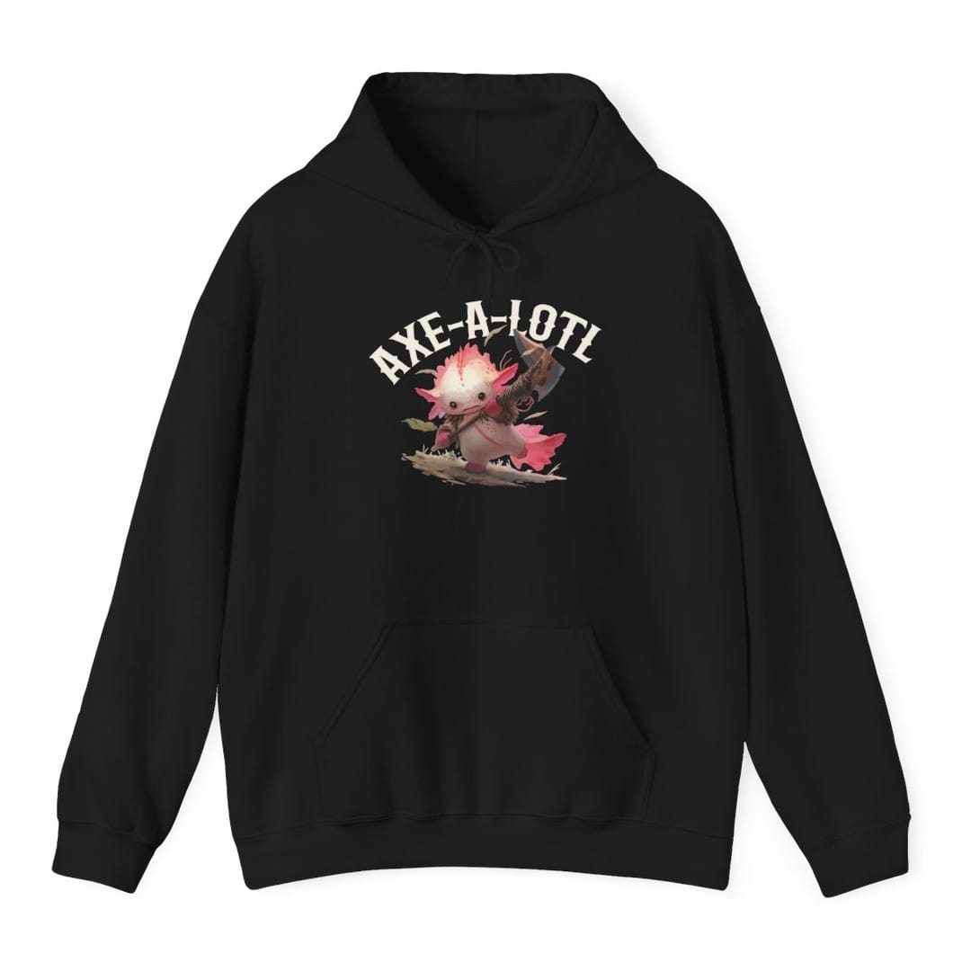 Axe-A-Lotl Funny Axolotl D&amp;D Hoodie