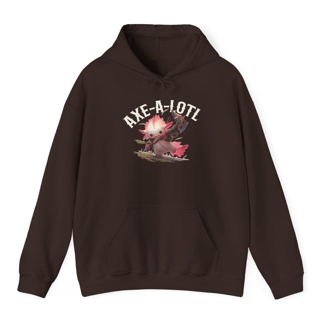 Axe-A-Lotl Funny Axolotl D&amp;D Hoodie