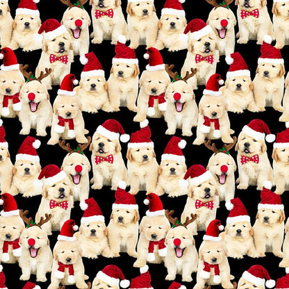 Dogs in Santa Hats Shorter Fit &amp; Flare Dress