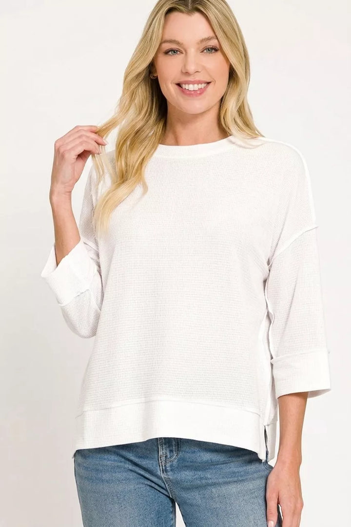 Double Knit 3/4 Sleeve Top