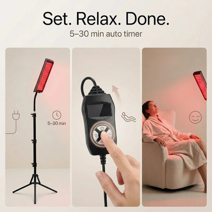 Nicebeam Sleep Healing Red Light Floor Lamp with Remote